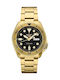 Seiko 5 Sports Men's Watch Automatic with Gold Metal Bracelet