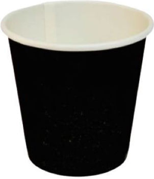 Pahar de unică folosință Hârtie Negru 120ml 50buc