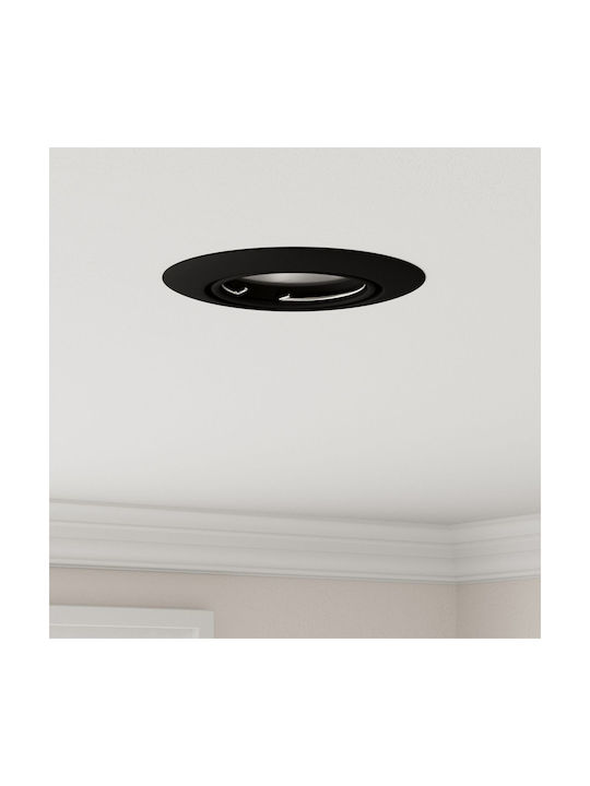vidaXL Deckenleuchte Badezimmer 9cm Schwarze mit GU10 Lampensockel