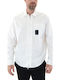 Long-sleeved Cotton Shirt White