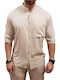 Overshirt Mânecă Lungă Bej