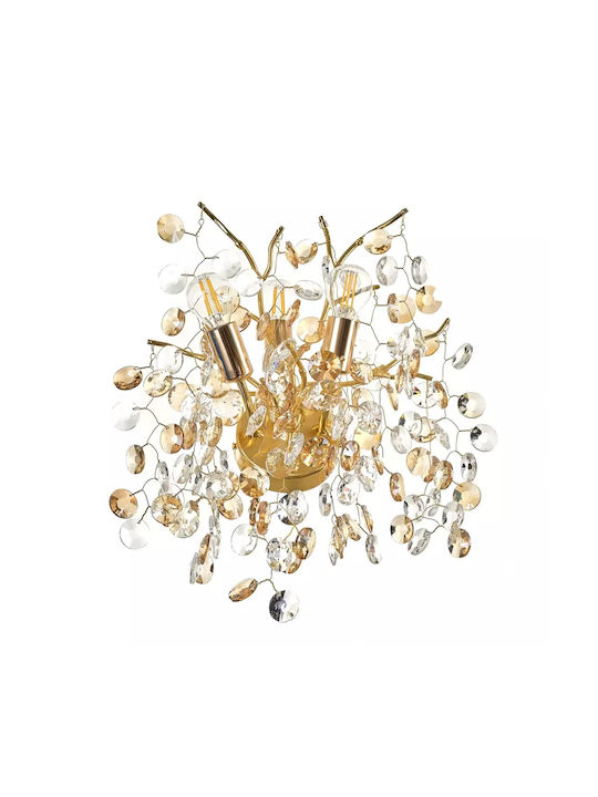 Modern Lamp Wall with Socket E14 Gold