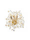 Modern Lamp Wall with Socket E14 Gold