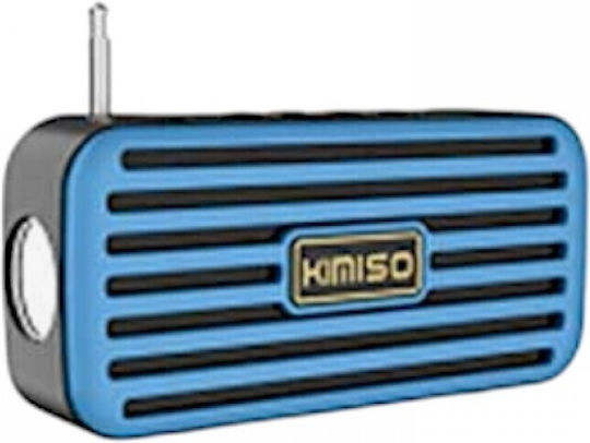 Kimiso KMS-03A Ηχείο Bluetooth 3W με Διάρκεια Μπαταρίας έως 2 ώρες Μπλε