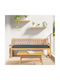 vidaXL Waterproof Bench Cushion for Pallet Anthracite 40x200cm