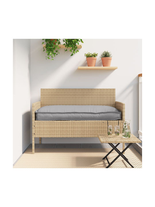 vidaXL Pernă Waterproof De Canapea De Grădină Cu Spătar Gri 50x120cm
