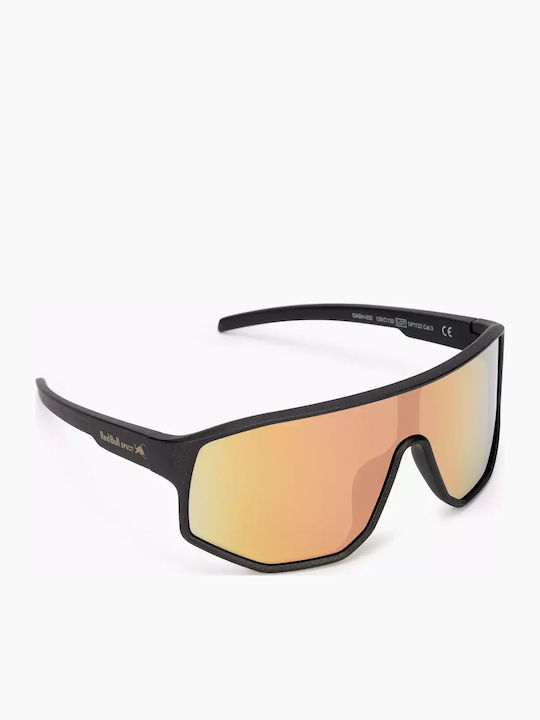 Red Bull Spect Black Sunglasses with Horn-Rimmed Frame