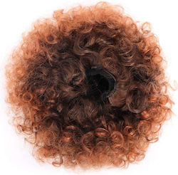 Extension with Natural Hair in Dark Chestnut Color glue 2pcs