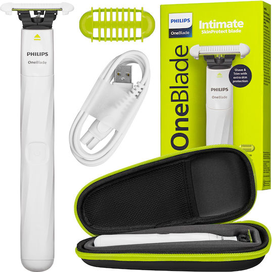 Philips Oneblade Intimate с Калъф QP1924/22 Бръсначка За Тяло Презареждаща