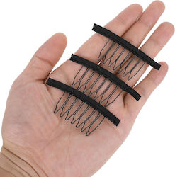 60 Pcs Black Anti-slip Clips 7-tooth Wigs