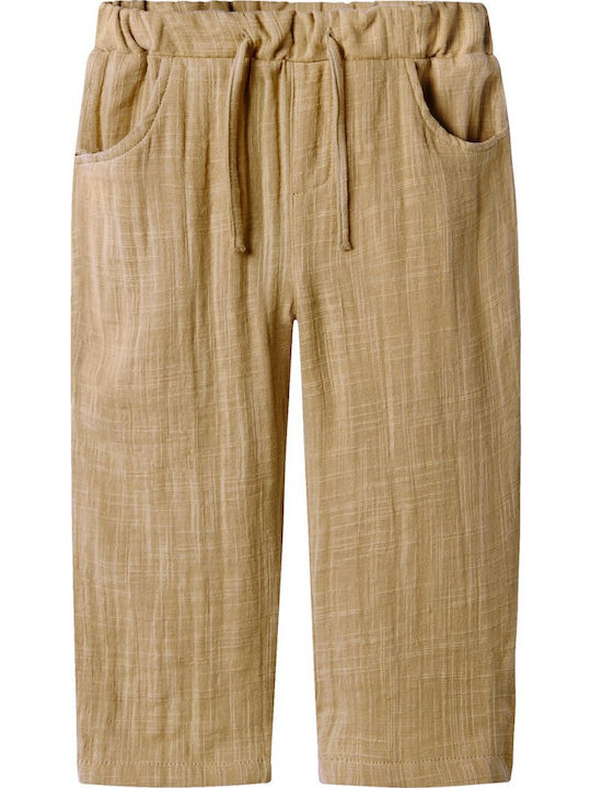 Kids' Linen Pants Beige