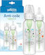Dr. Brown's Plastic Baby Bottles Anti-Colic With Silicone Teat For 0+ Months White Pig/Frog 250ml 2 Pieces