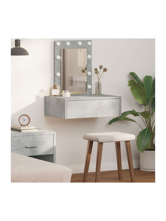 Wandmontage Schminktisch Schlafzimmer Holz Grau...