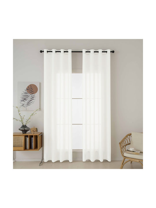 Beauty Home Curtain With White Grommets 140x270cm
