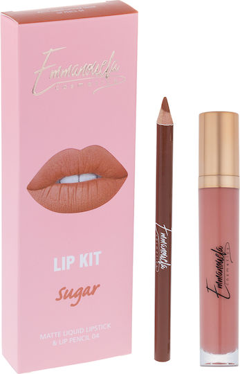 Emmanouela Cosmetics Set de machiaj pentru față și corpBuze Sugar 2buc