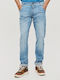 Herren Jeanshose Elastisch Regular Fit Blau