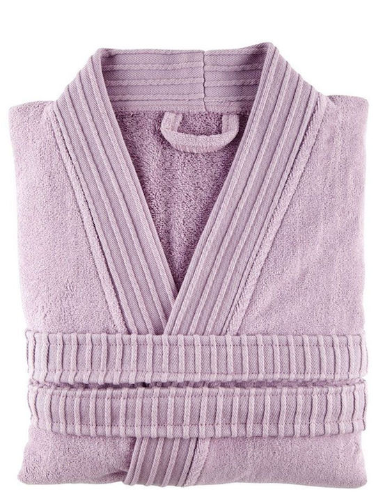Nima Kimono Μπουρνούζι με Γιακά Lilac 380gr/m²