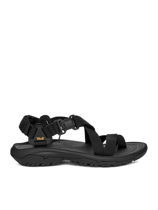 Women's Flat Sandals Sporty in Black Color