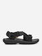Women's Flat Sandals Sporty in Black Color