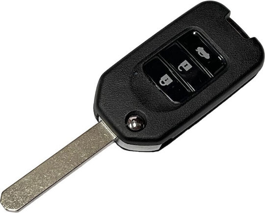 Honda Carcasă cheie auto cu lamă cu 3 butoane pentru Honda