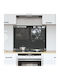 vidaXL Rectangular Glass Back Dark Gray 80x60x0.6cm 42001243