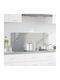 vidaXL Spătar Rectangular din Sticlă Gri Deschis 100x40x0.6cm 42001235