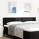vidaXL Fabric Bed Headboard Black 90x40cm
