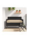 vidaXL Gartenstuhlkissen Beige 110x40cm