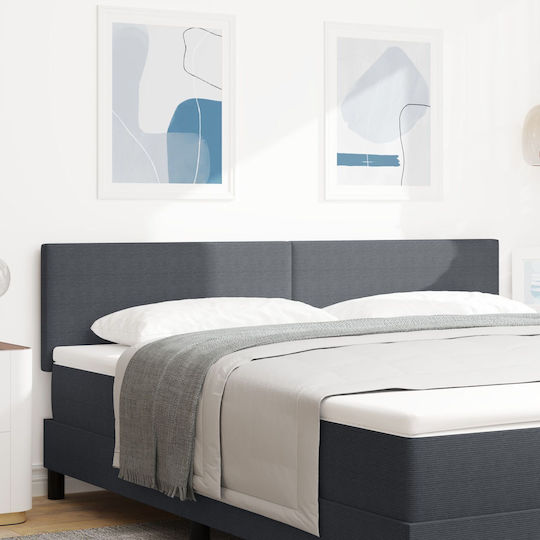 vidaXL Fabric Bed Headboard Dark Gray 180x88cm