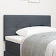 vidaXL Fabric Bed Headboard Dark Gray 100x88cm