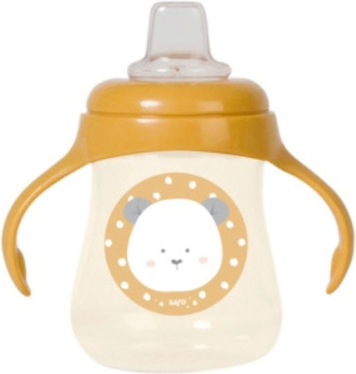 Saro Παιδικό Ποτηράκι Panda από Πλαστικό Κίτρινο 250ml για 6m+