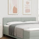 vidaXL Fabric Bed Headboard Light Gray 90x40cm