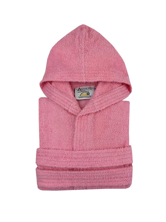 Astron Italy Παιδικό Μπουρνούζι Rosa mit Kapuze