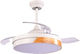 Eurolamp Ανεμιστήρας Οροφής 107cm με Φως Διάφαν...