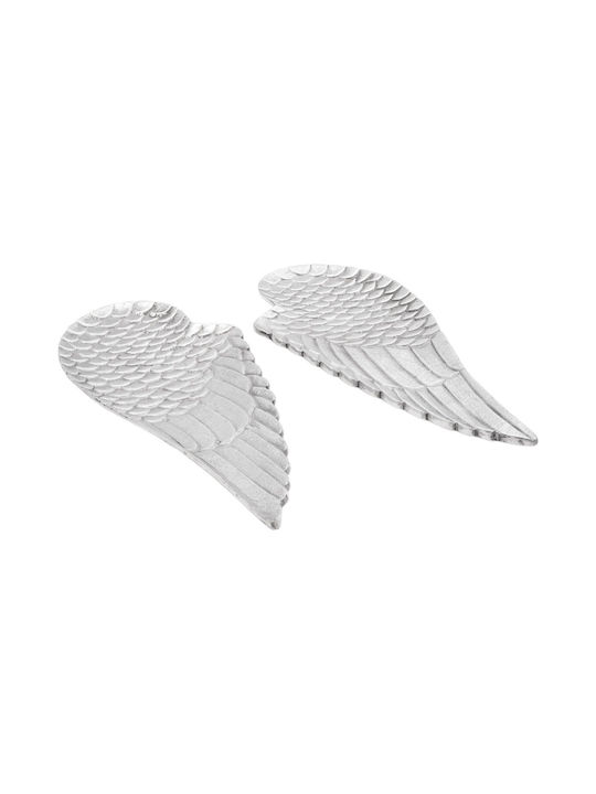 vidaXL Decorative Bowl Silver 40x18x4cm