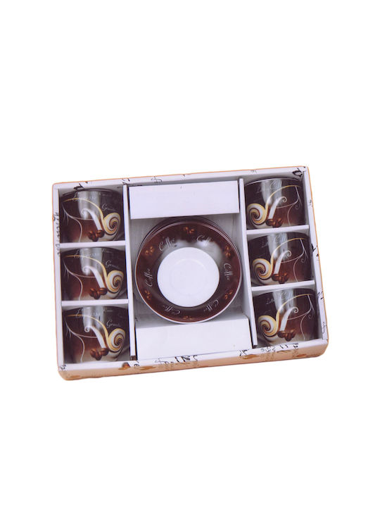Galifas Set of Cups Tea Porcelain Multicolored 200ml 6pcs