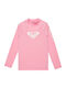 Roxy Whole Hearted Παιδικό Μαγιό Μπλούζα με Μακρύ Μανίκι Lilac Chiffon