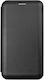 Книга Изкуствена кожа / Силикон Черен (Redmi Note 9S / 9 Pro / 9 Pro Max)