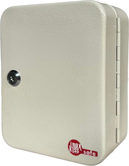 Inox Kiss Loc840 Κλειδοθήκη Λευκή 40 Θέσεων 20x16x8cm