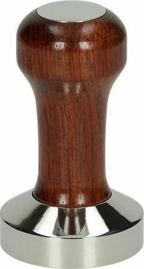& Wooden Tamper with Flat Surface 48mm Inox