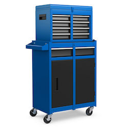 Costway Cu roți Metalic Căruță L58xA28xÎ103cm