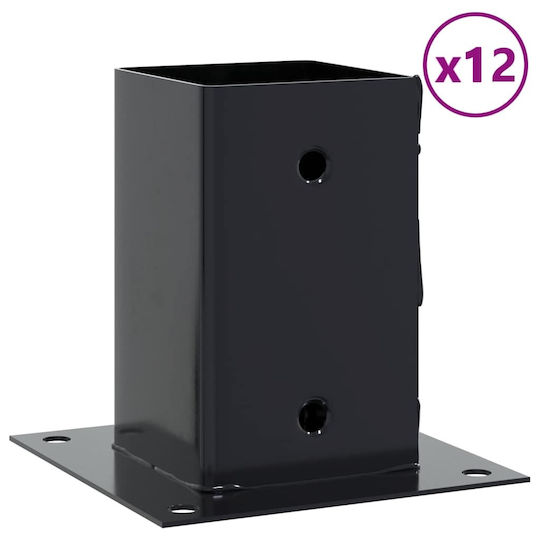 vidaXL Βάση για Πέργκολα από Ξύλο 8.1x8.1cm 12τμχ