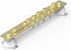 19923 19923 Equipotential Bonding Bridge Insulators Ms Brass L370x80x40mm 50x6mm