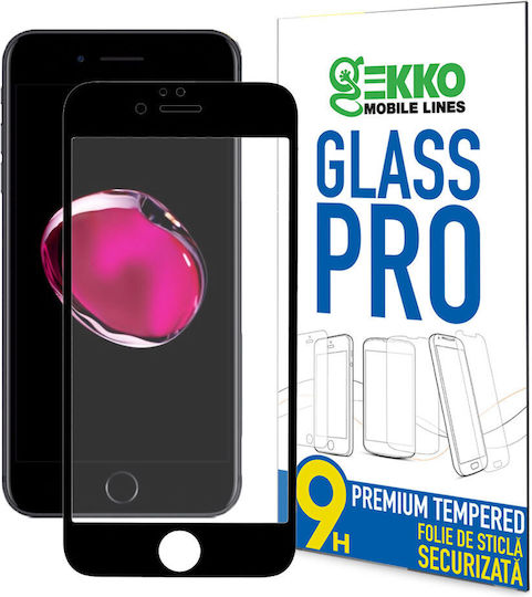 0.04mm Full Glue Tempered Glass Μαύρο (iPhone SE 2022 / 2020 / 8 / 7)