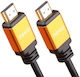 HDMI кабел V2.1 мъжко-мъжко 8k@60Hz 1080p ултра висока скорост Ethernet метален корпус позлатени конектори 3m Nexio Nx-vn-hd50-3m