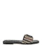Flache Sandalen für Damen in Schwarz Farbe