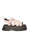 Mattison Flache Sandalen für Damen Gladiator in Rosa Farbe