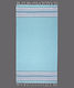 Silk Fashion Strandtuch Hellblau 180x90cm.