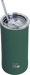 Ecolife Θερμός 500ml ΚΑΛΑΜΑΚΙ TEAL GREEN