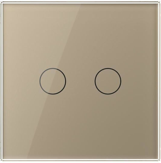 Livolo Touch Wall Switch Two-Way Gold